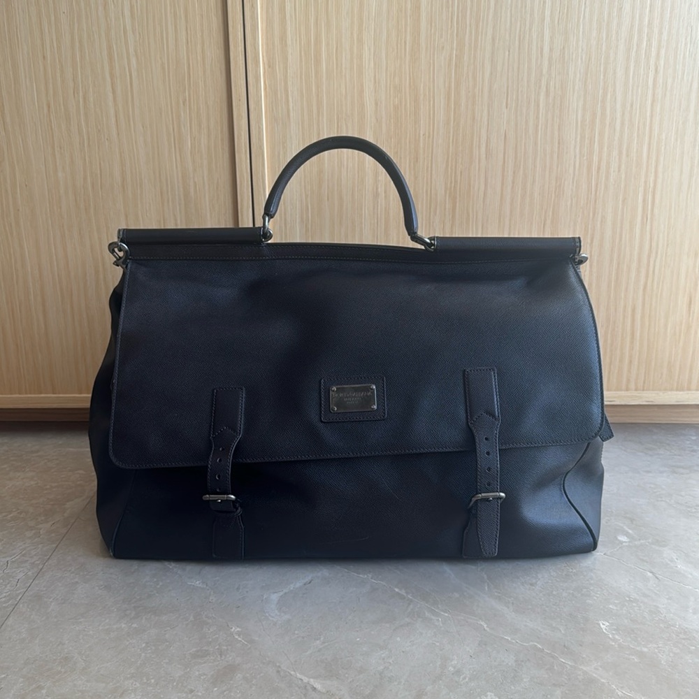 Dolce Gabanna Sicily tavel bag brown leather.